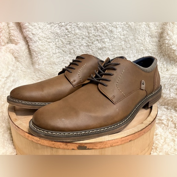 Chaps Brown Oxfords Classic Lace Up  Size 11 - Picture 2 of 6